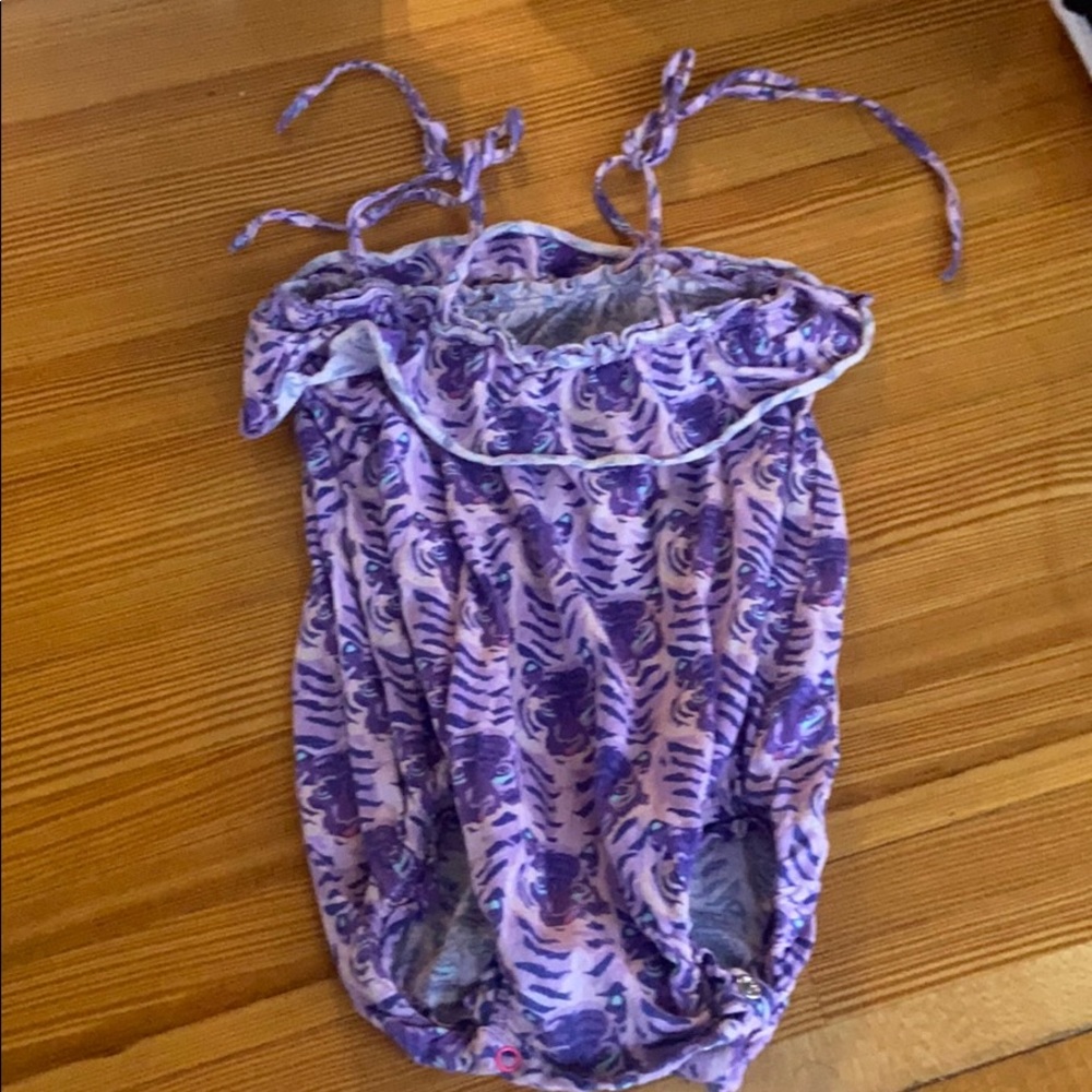 Egg Purple Tiger Romper